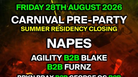 Breakaway: Carnival Pre-Party Ft. Napes (Jungle / Drum & Bass)