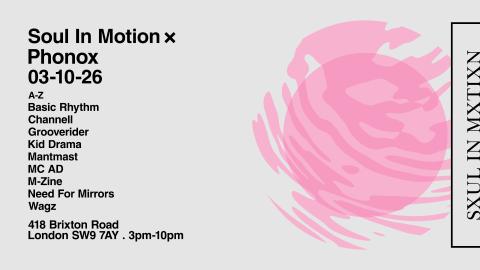 Soul In Motion - Day Rave: Grooverider . Need For Mirrors . Kid Drama . Channell . Basic Rhythm