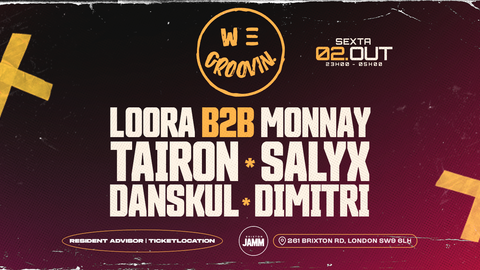 WE GROOVIN at BRIXTON • TECH HOUSE MUSIC LOVERS