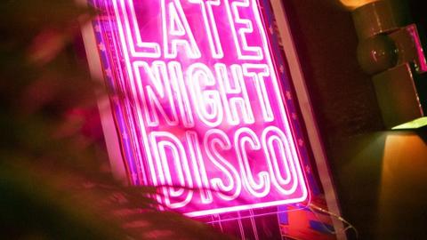 Late Night Disco House Party - Little Neon Door Shoredtich