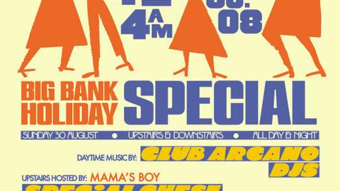 SUNDAY BANK HOLIDAY SPECIAL: ALL DAY & NIGHT DANCE