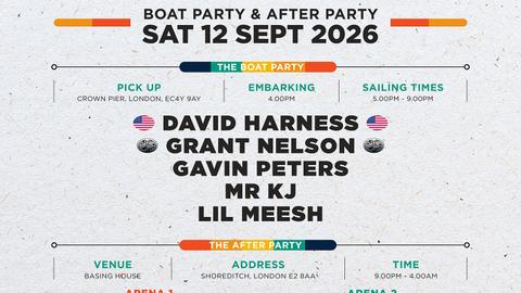 Fusion - Boat Party On The Thames, Plus After Party