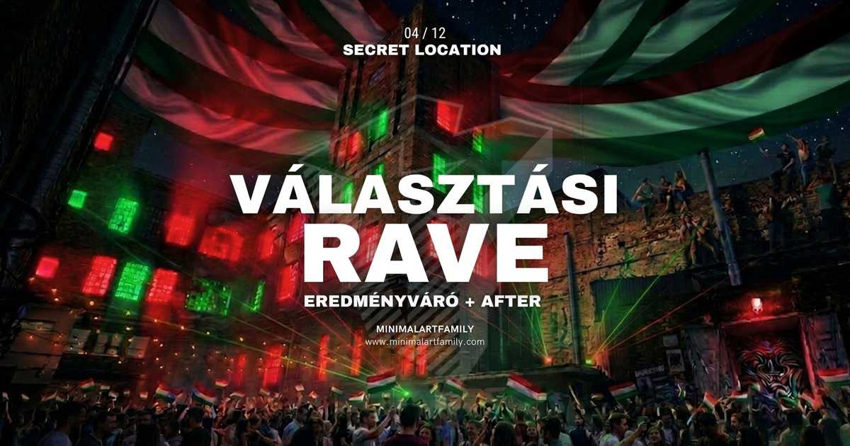 Választási Rave - Secret Location at TBA - Warehouse Party, Budapest ...