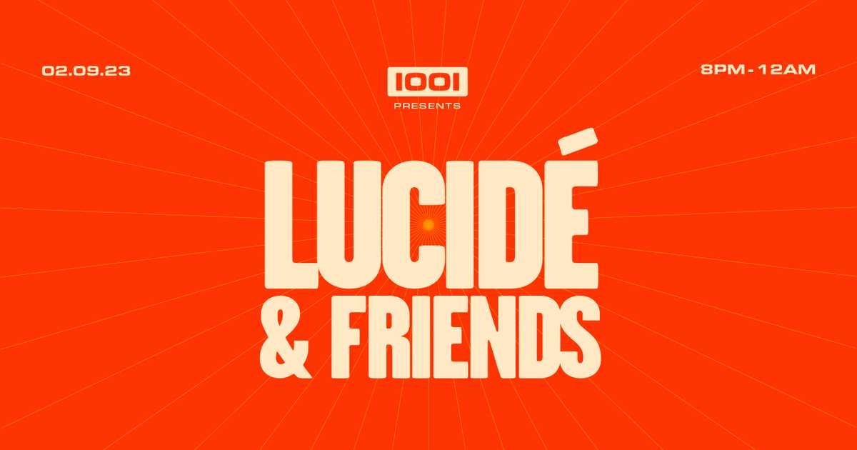 1001 presents Lucide (WhyNow) & Friends at Cafe 1001, London