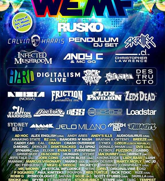 Wemf 2011 - Rusko, Skrillex, Andy C, Pendulum, and More at South