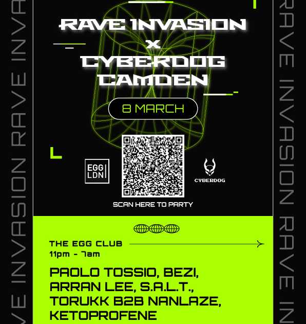 RAVE INVASION at Egg London, London