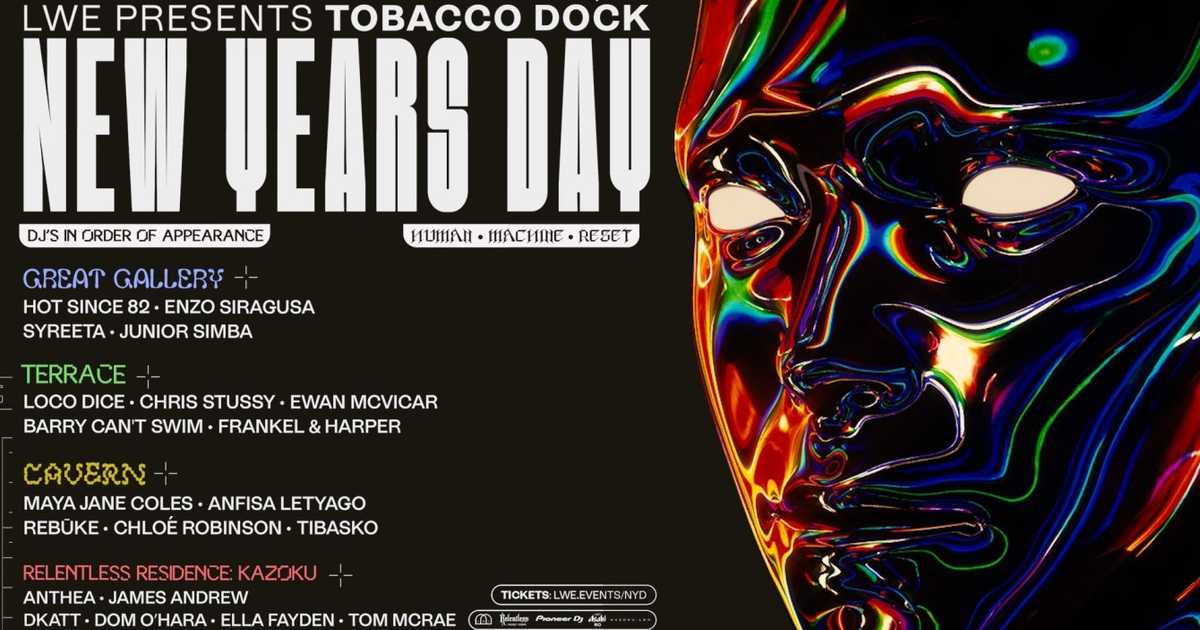 tobacco dock 50 porters walk LWE presents Tobacco Dock NYD at Tobacco Dock, London