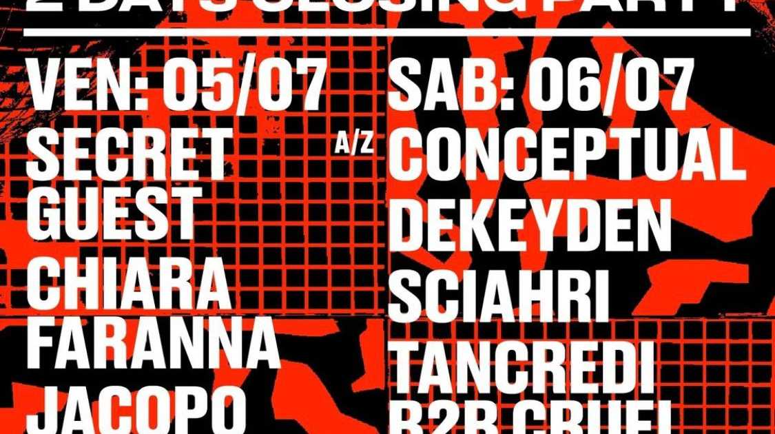 Warehouse 303 Closing Party: Sciahri, CONCEPTUAL, Dekeyden, Tancredi ...