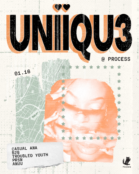 Pockets presents: UNiiQU3 at Process PDX, Portland