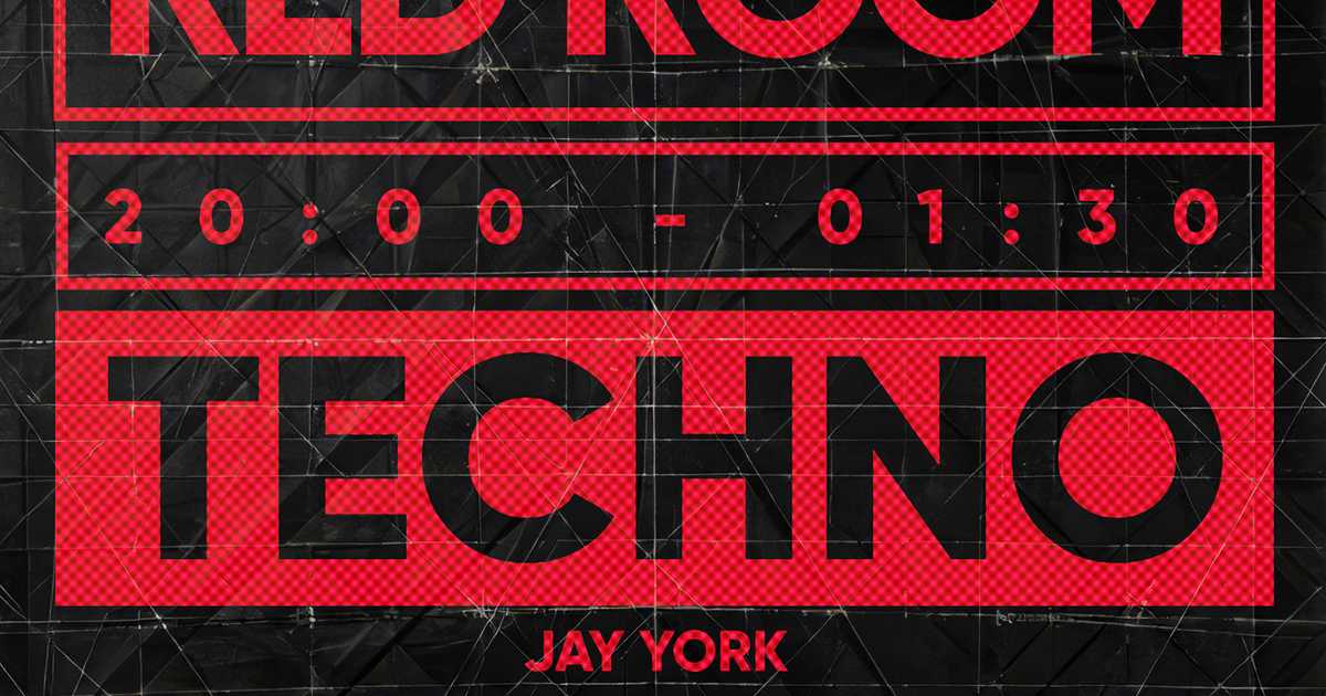 Redroom Techno_jay york flyer