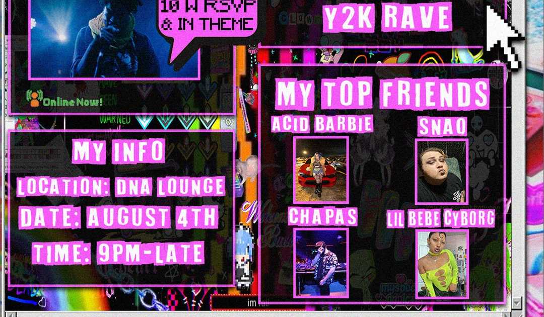 UNFRIENDED: Y2K RAVE bei DNA Lounge, San Francisco/Oakland