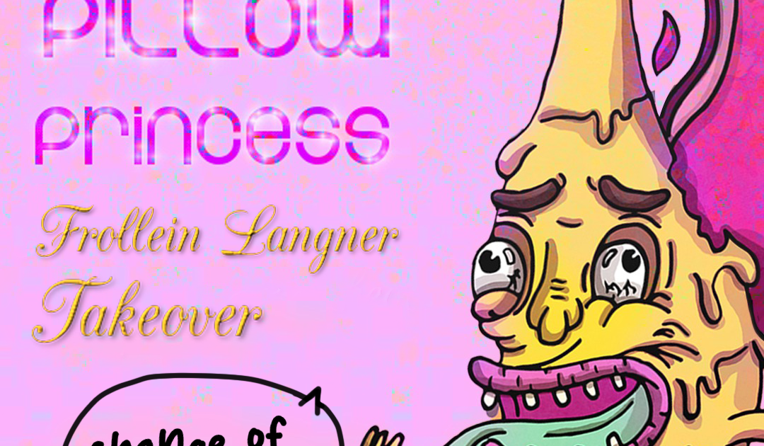 Pillow Princess Takeover Frollein Langner Cat & Broccoli, BSilber