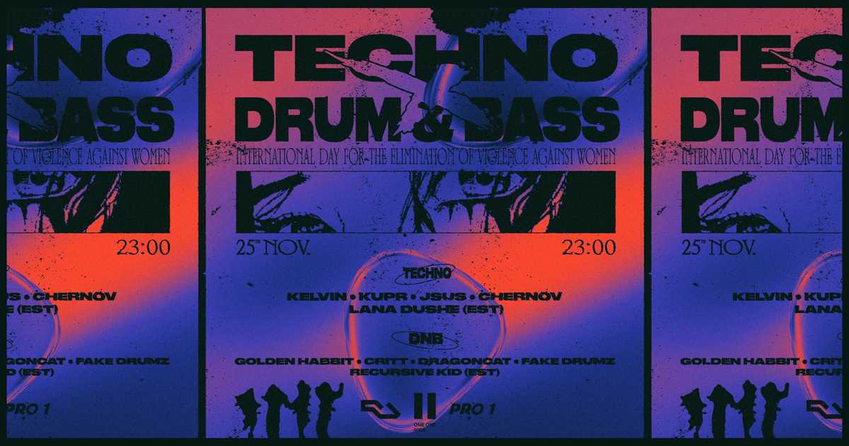 Lets Do Techno X Drum & Bass at One One Riga, Riga