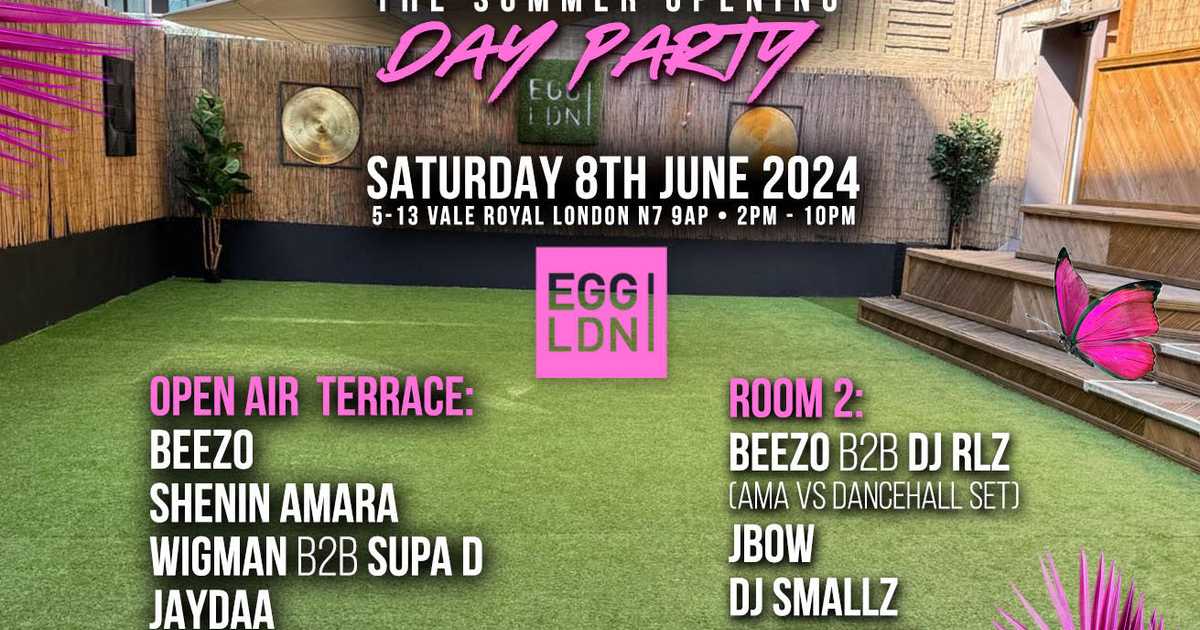 Beehive ldn : Summer open air Day party at Egg London, London