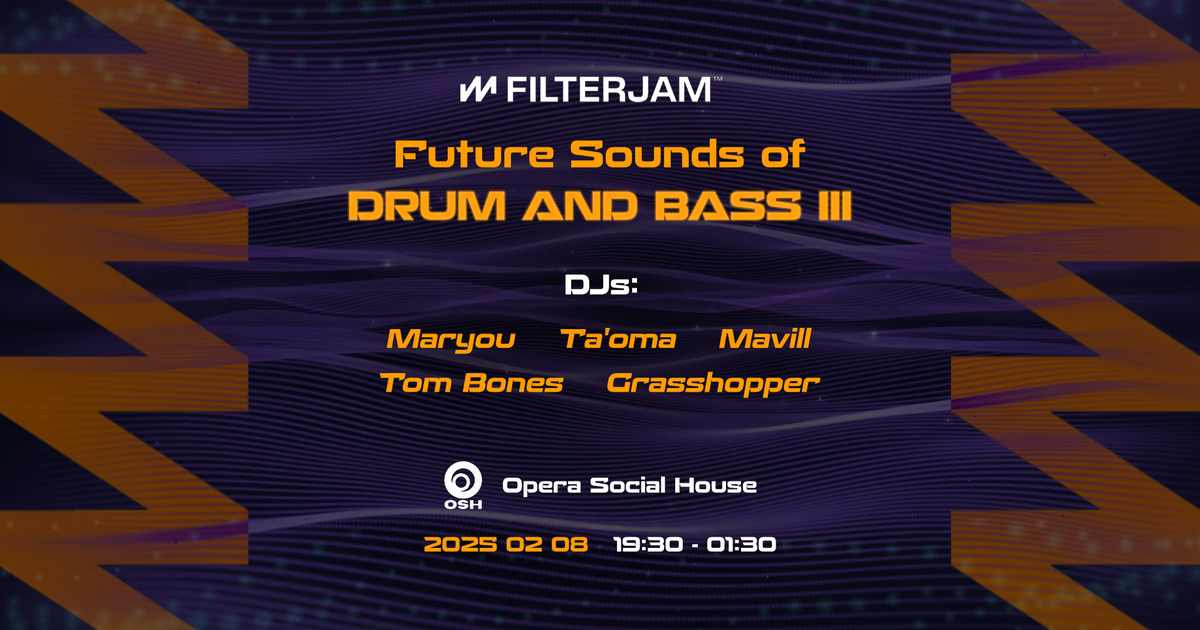 Filterjam Future Sounds of Drum and Bass III bei TBA Opera Social House Vilnius