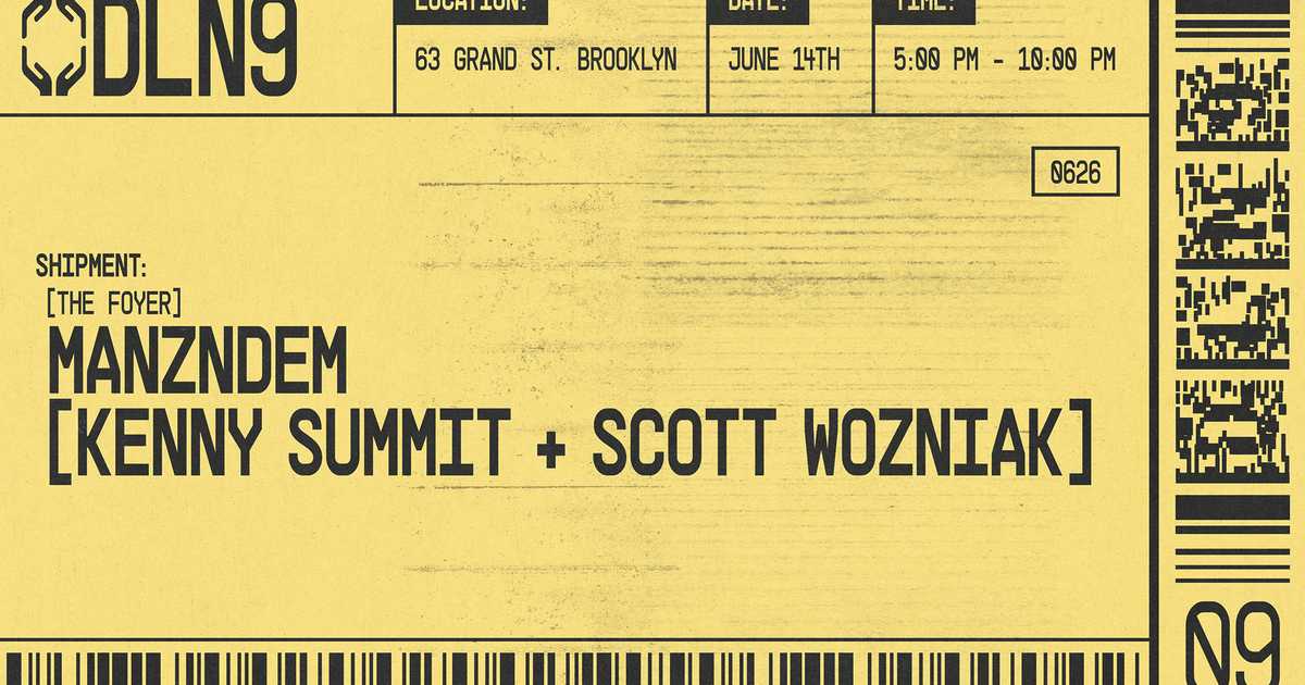 MANZDEM - Kenny Summit + Scott Wozniak - Dead Letter No.9 at Dead