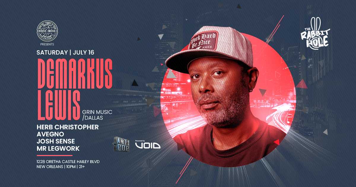 NOLA Housing Project W/ Demarkus Lewis (Grin Music, Dalls) at The