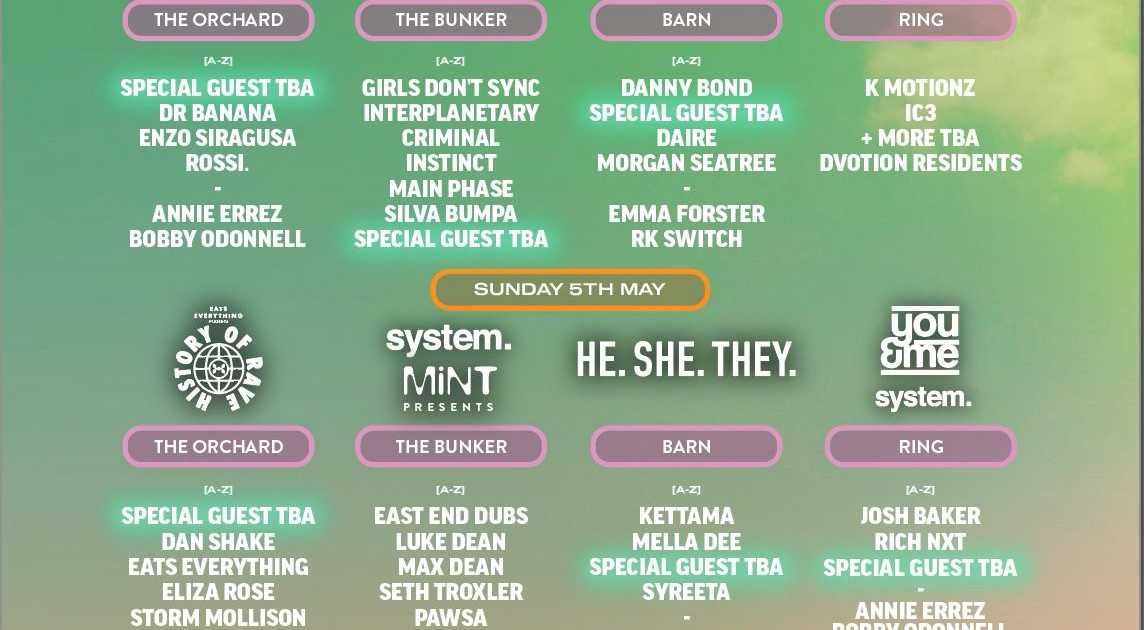 Mint Festival 2024 May Bank Holiday Weekend at Newsam Green Farm, Leeds