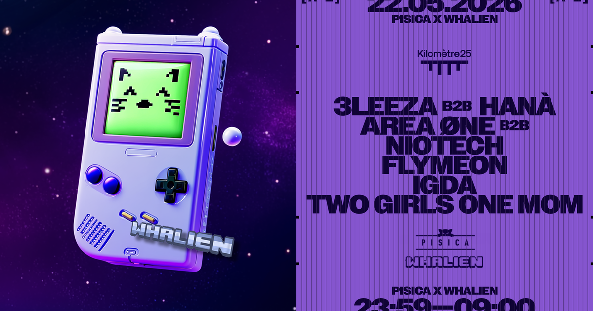 Pisica Invite WHALIEN: AREA ØNE b2b Niotech, Flymeon at Kilomètre25 ...