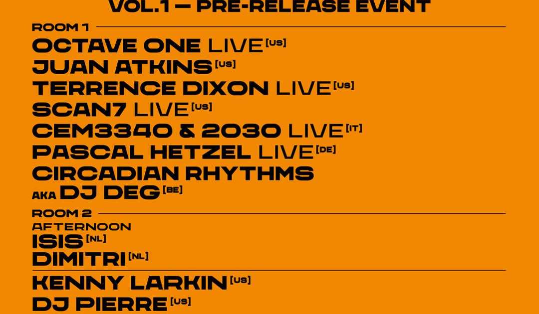 ADE - Four Decades of Detroit Techno Vol. 1 - Pre-Release Event bij Q ...