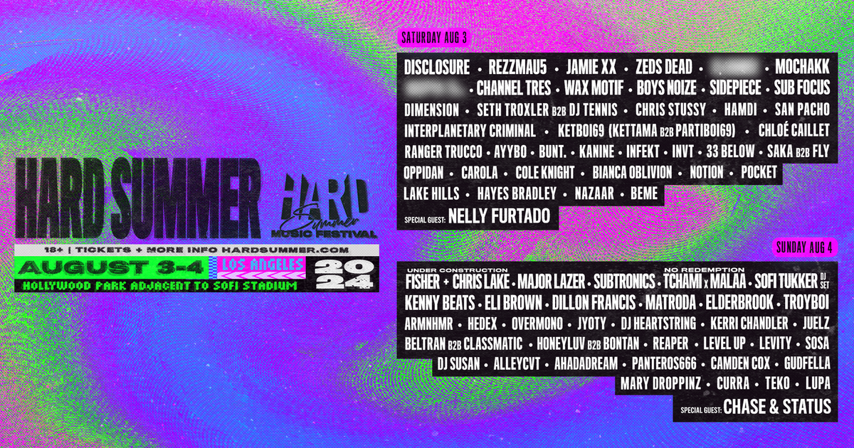 HARD Summer Music Festival 2024 at TBA Hollywood Park adjacent to