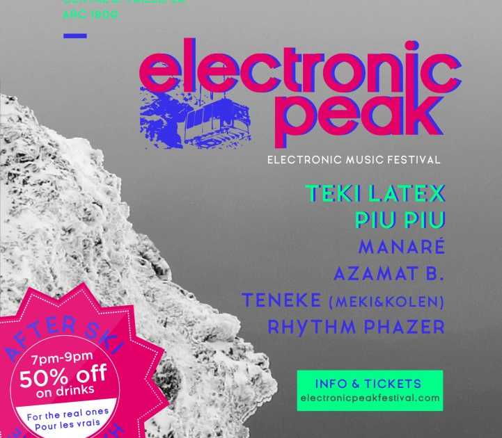 Electronic Peak Festival with Rinse France in Les Arcs 1800 bei Centre ...