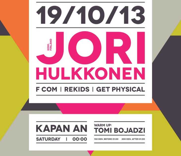 Puresoul presents Jori Hulkkonen at Club Kapan Han, Macedónia