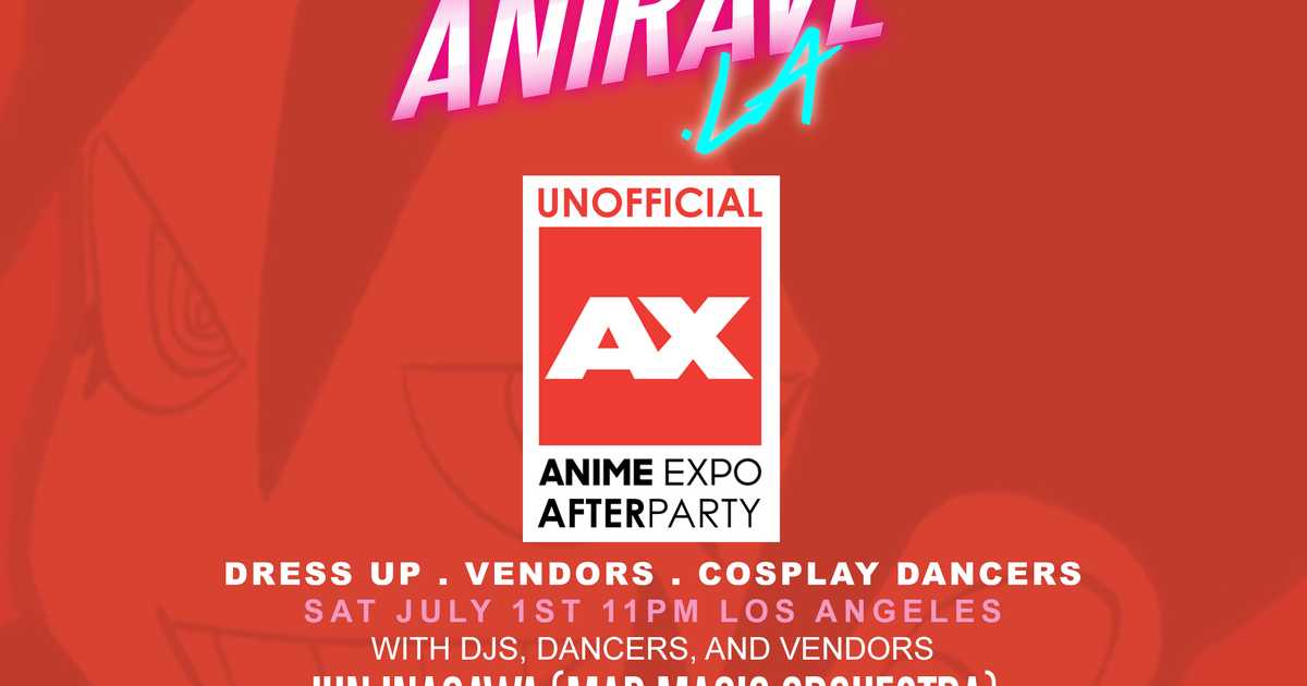 Anirave the Anime Expo cosplay afterparty at TBA, Los Angeles