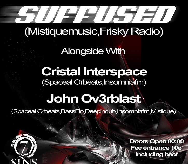 Spacealorbeats presents Suffused en Seven Sins Club, Grecia