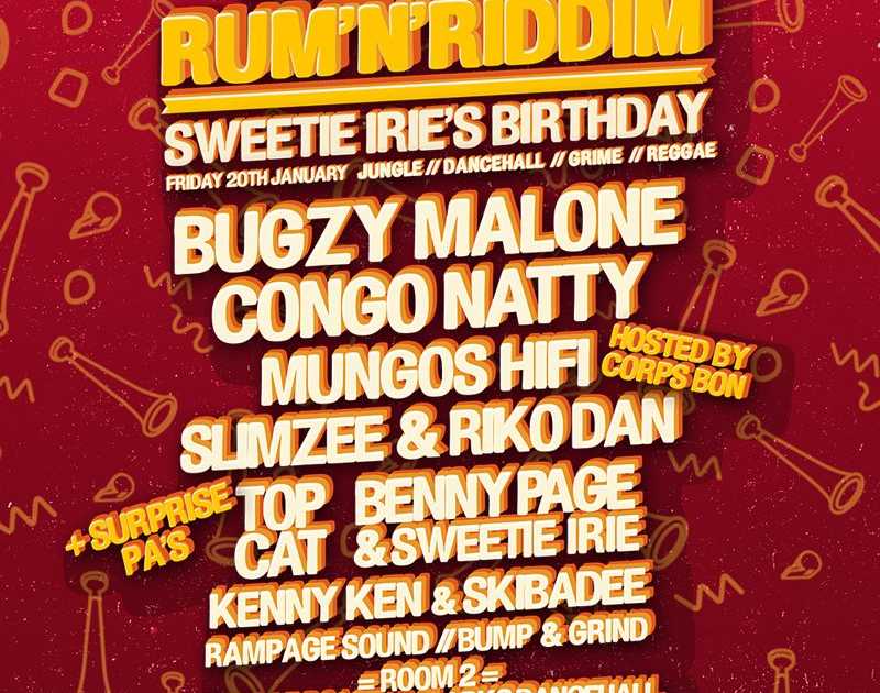 Rum'n'riddim - Bugzy Malone, Congo Natty, Mungo's Hifi, Benny Page ...