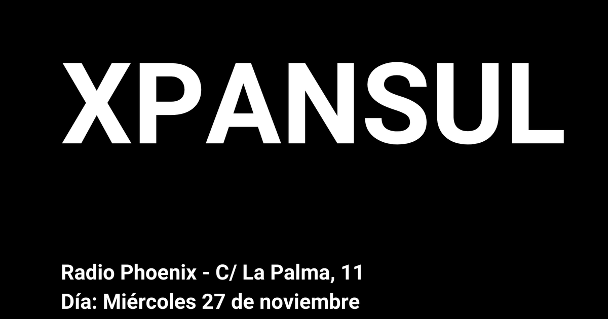 SOMØX entrevista a Xpansul at Radio Phoenix, Madrid · Tickets SOMØX entrevista a Xpansul at Radio Phoenix, Madrid ⟋ RA Tickets