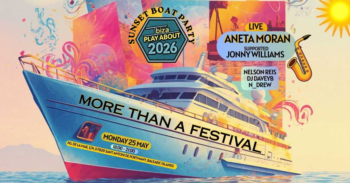Ibiza.PlayAbout Sunset Boat Party in San Antonio Waters