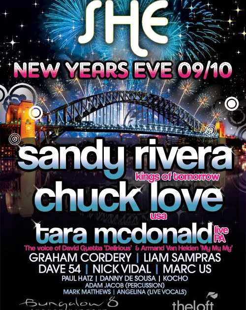 She NYE feat. Sandy Rivera at The Loft, Sydney