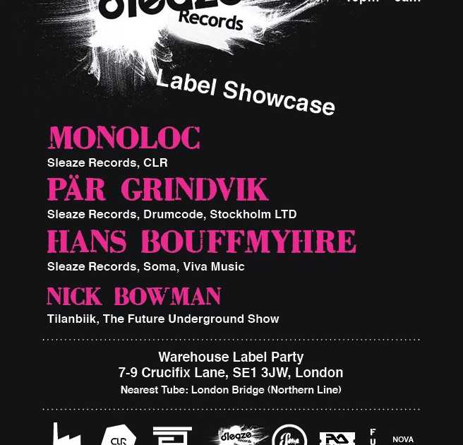 Tilanbiik presents Sleaze Records Showcase* Monoloc, Par Grindvik, Hans ...
