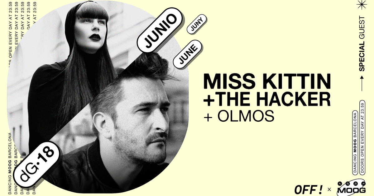 Miss Kittin + The Hacker + Olmos en Moog Club, Barcelona
