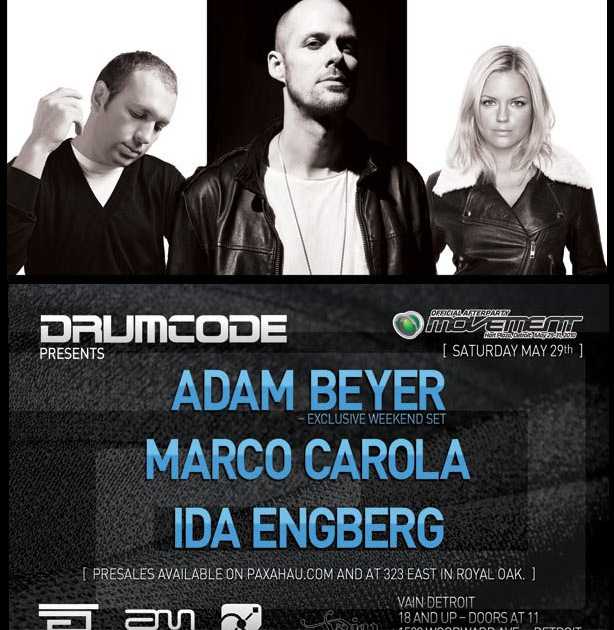 Drumcode presents Adam Beyer, Marco Carola, Ida Engberg at Vain