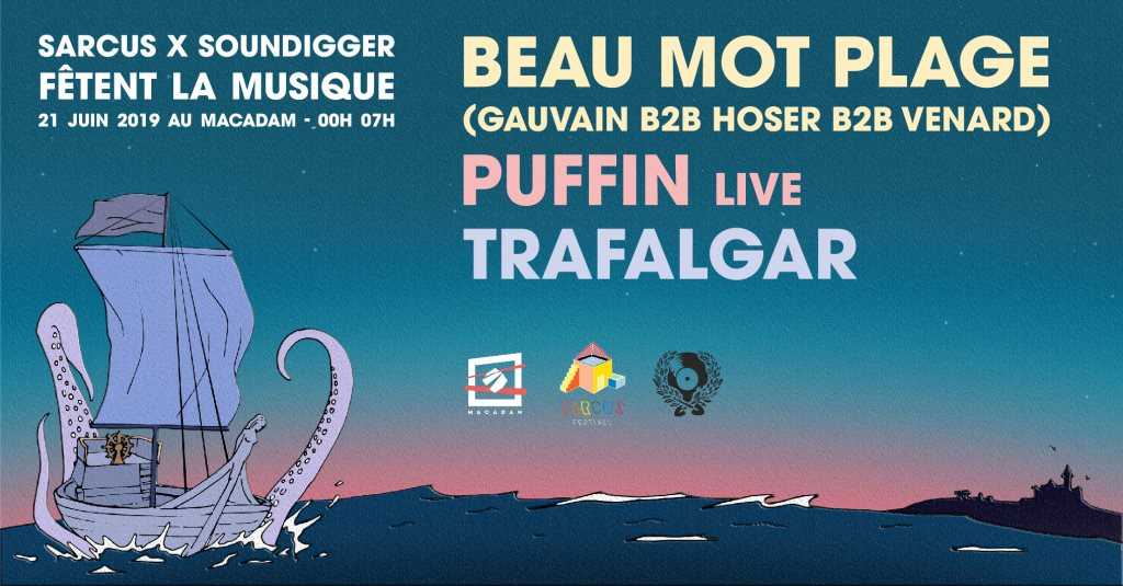 After de la Musique • Sarcus Festival x Soundigger em Macadam, Nantes