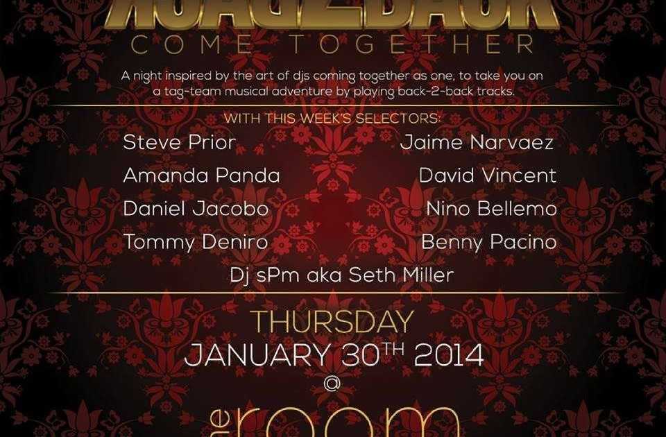 Back2back at The Room Hollywood, Los Angeles