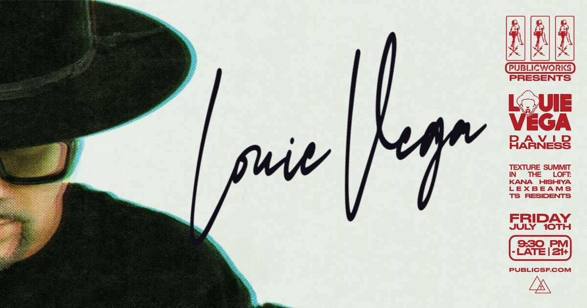 Louie Vega presented By Public Works & 15Utah at Public Works, San