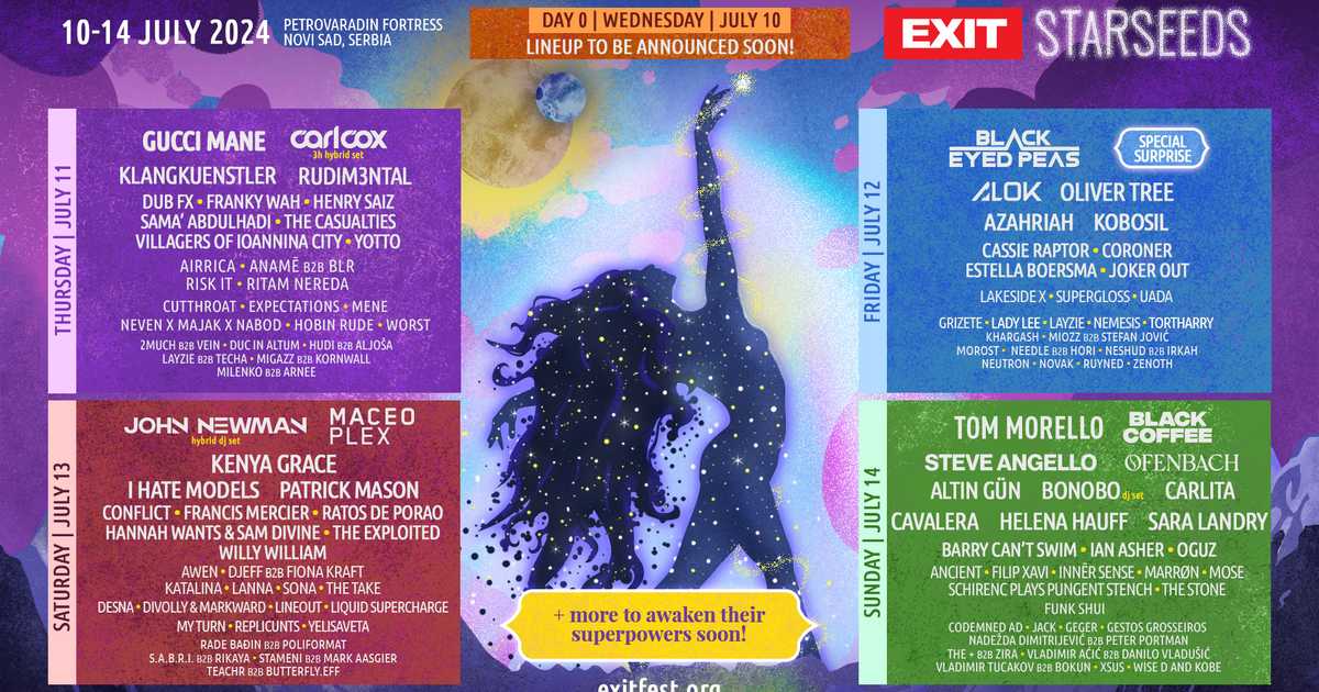 Exit Festival 2024 Official Event bei Petrovaradin Fortress Serbien 