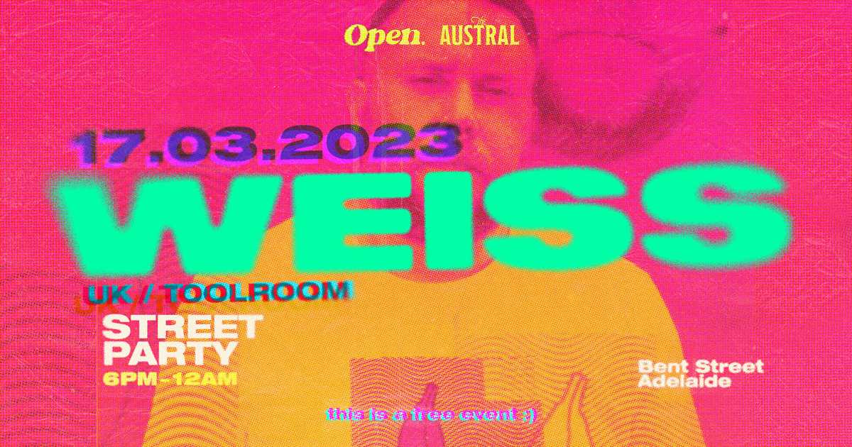 open pres. Weiss UK at The Austral Hotel Adelaide