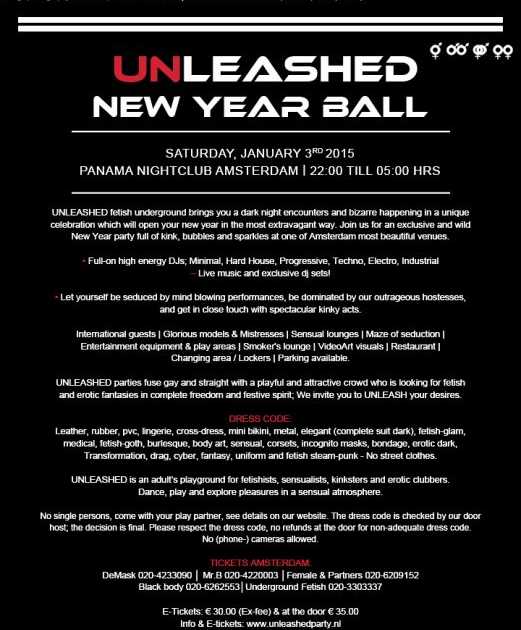 Unleashed New Year Ball at Panama, Amsterdam