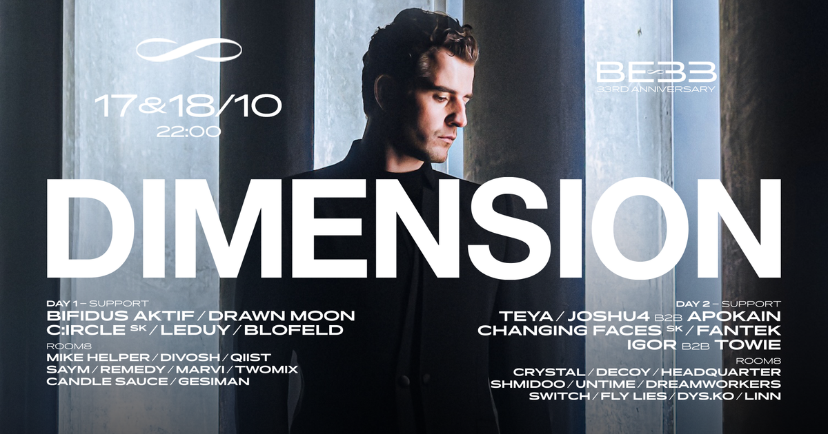 Dimension WEEKENDER ∞ ROXY Prague at Roxy, Prague
