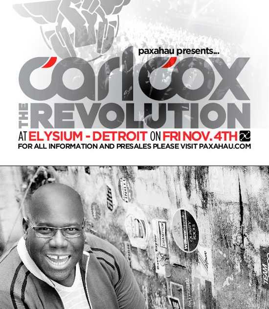 Paxahau Presents The Carl Cox Revolution Bei Elysium Lounge, Detroit