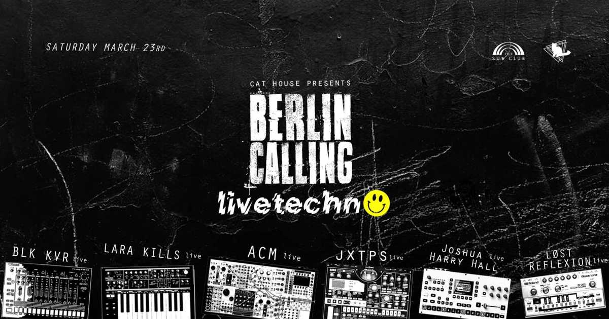 Berlin Calling Live Techno at Sub Club Melbourne, Melbourne