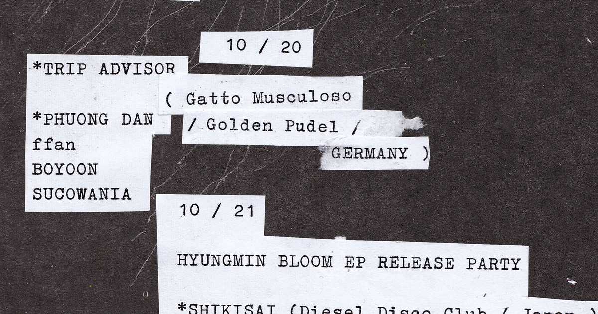 Hyungmin BLOOM EP RELEASE PARTY at Nyapi, Seoul