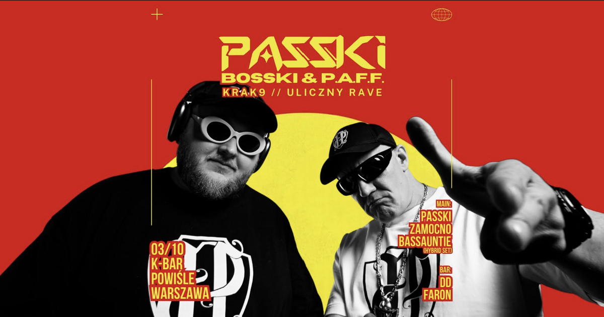 BOSSKI ROMAN & P.A.F.F. // KRAK9 - uliczny rave at K-Bar Powiśle, Warsaw