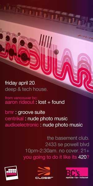 Modular with Aaron Rideout From Vancouver BC bij BC's, Portland