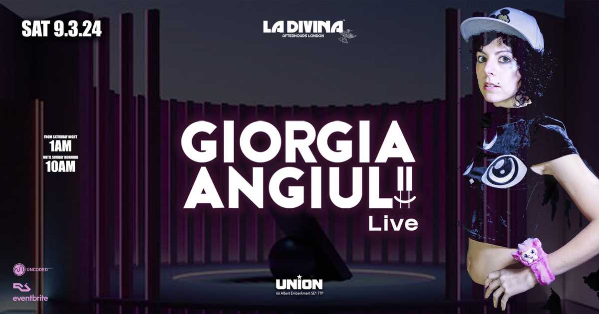 Giorgia Angiuli (live) at Union Club, Vauxhall, London