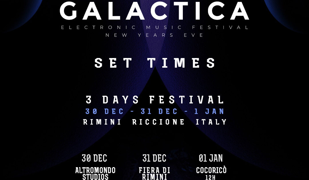 GALACTICA NYE DAY 1 AMS at Altromondo Studios, Norte